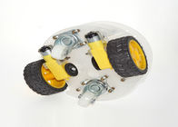 3 Layer Acrylic Arduino Car Chassis 66mm Tire Diameter 15 * 14 * 11.5cm Size